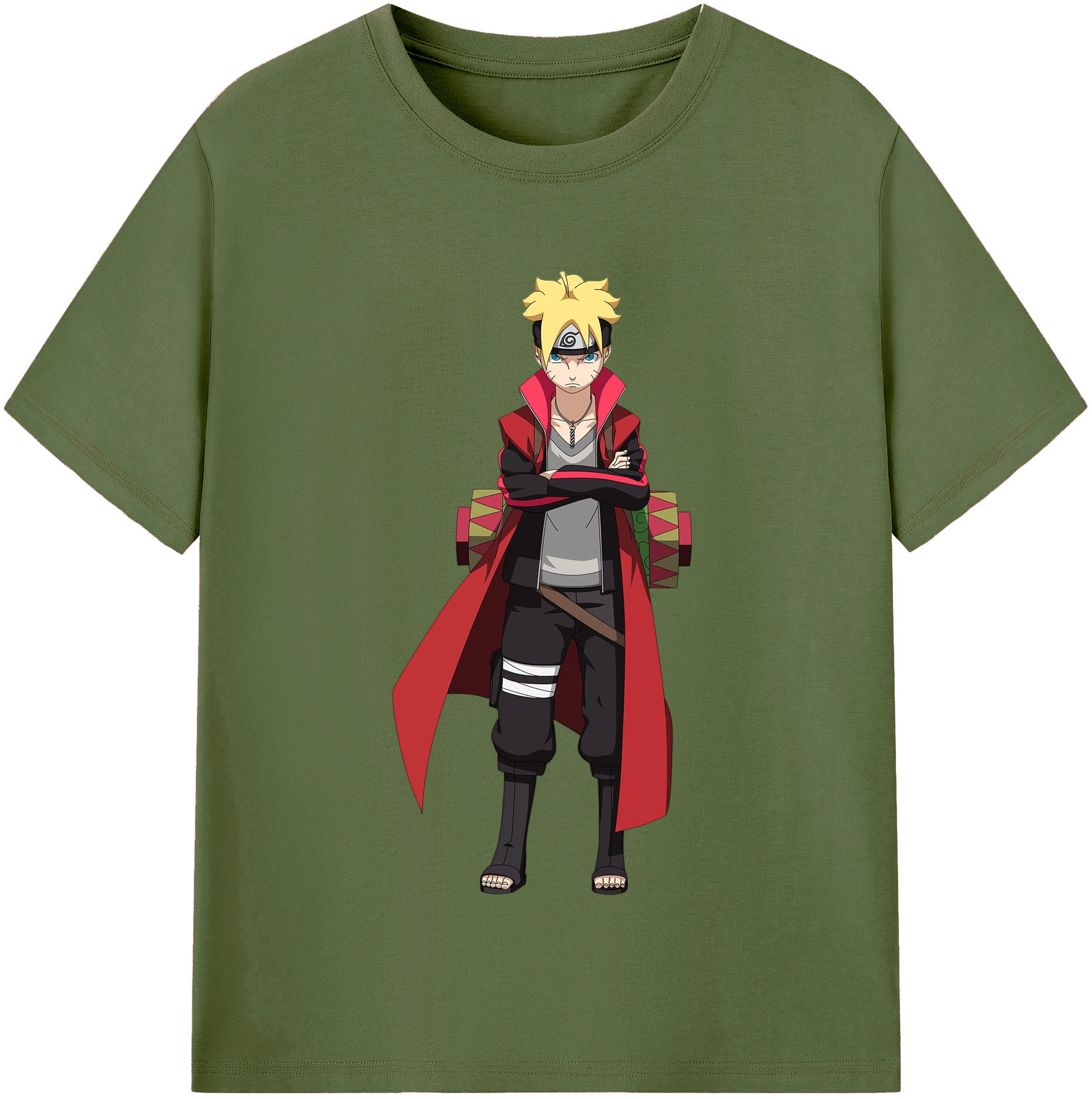 （画像用） NARUTO -ナルト- うずまき ボルト Uzumaki Boruto 綿100％半袖Tシャツ（フロントプリント）